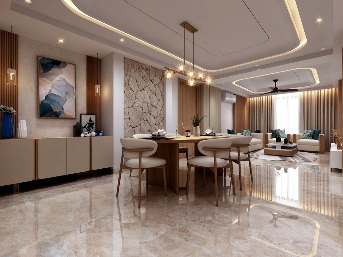 Urban Nest sample apartment dining room